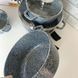 Набір каструль-казанів Edenberg (1.3л; 2.3л; 4.5л; 6.8л) з мармуровим покриттям EB-8035 фото 4