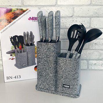 Набор кухонных ножей Benson из 9 предметов BN-413 фото