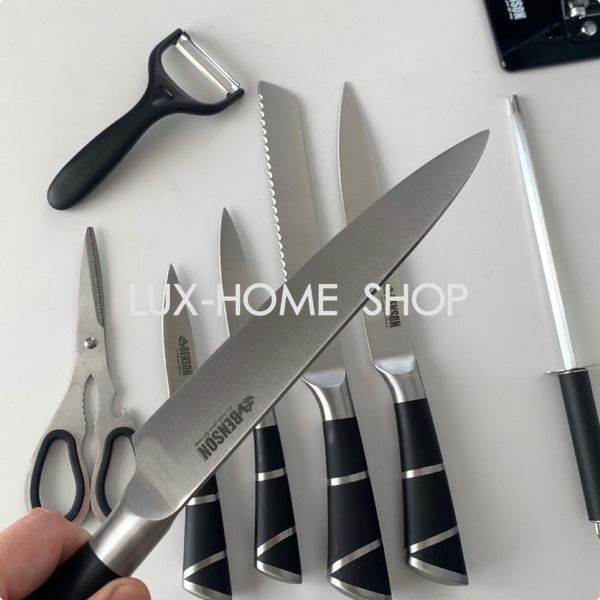 Набор кухонных ножей Benson Elite из 9 предметов BN-416 фото